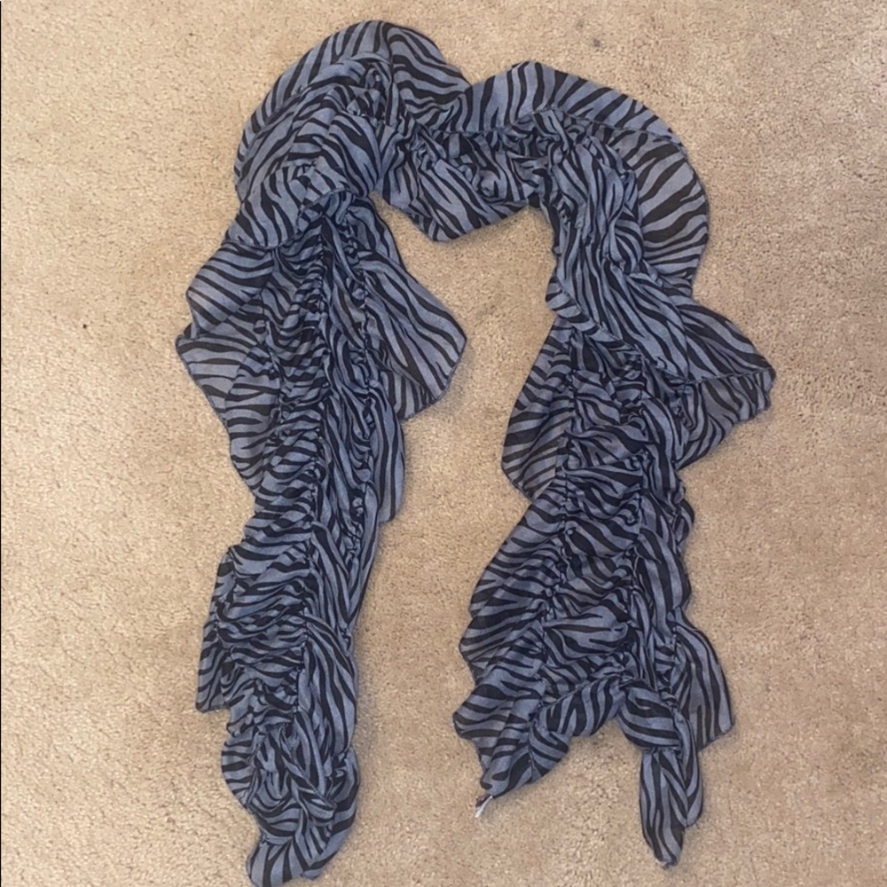Zebra print scarf